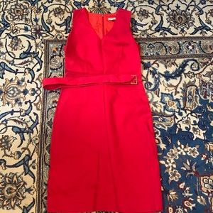 J Crew red work dress